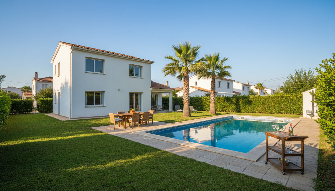 Piscine privée au calme, idéale pour se détendre